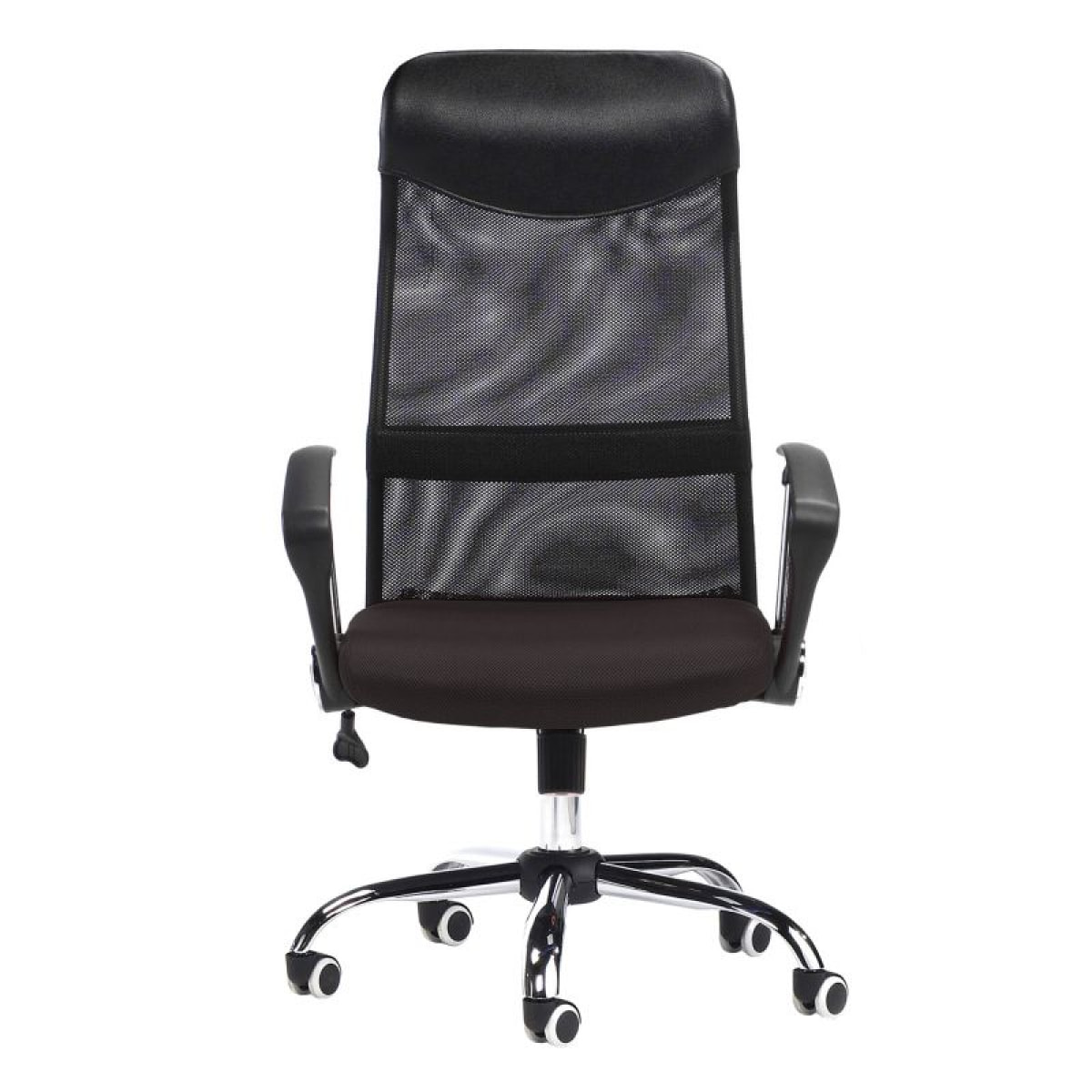 Silla de oficina Mega Negro Polipiel - Negro 3D