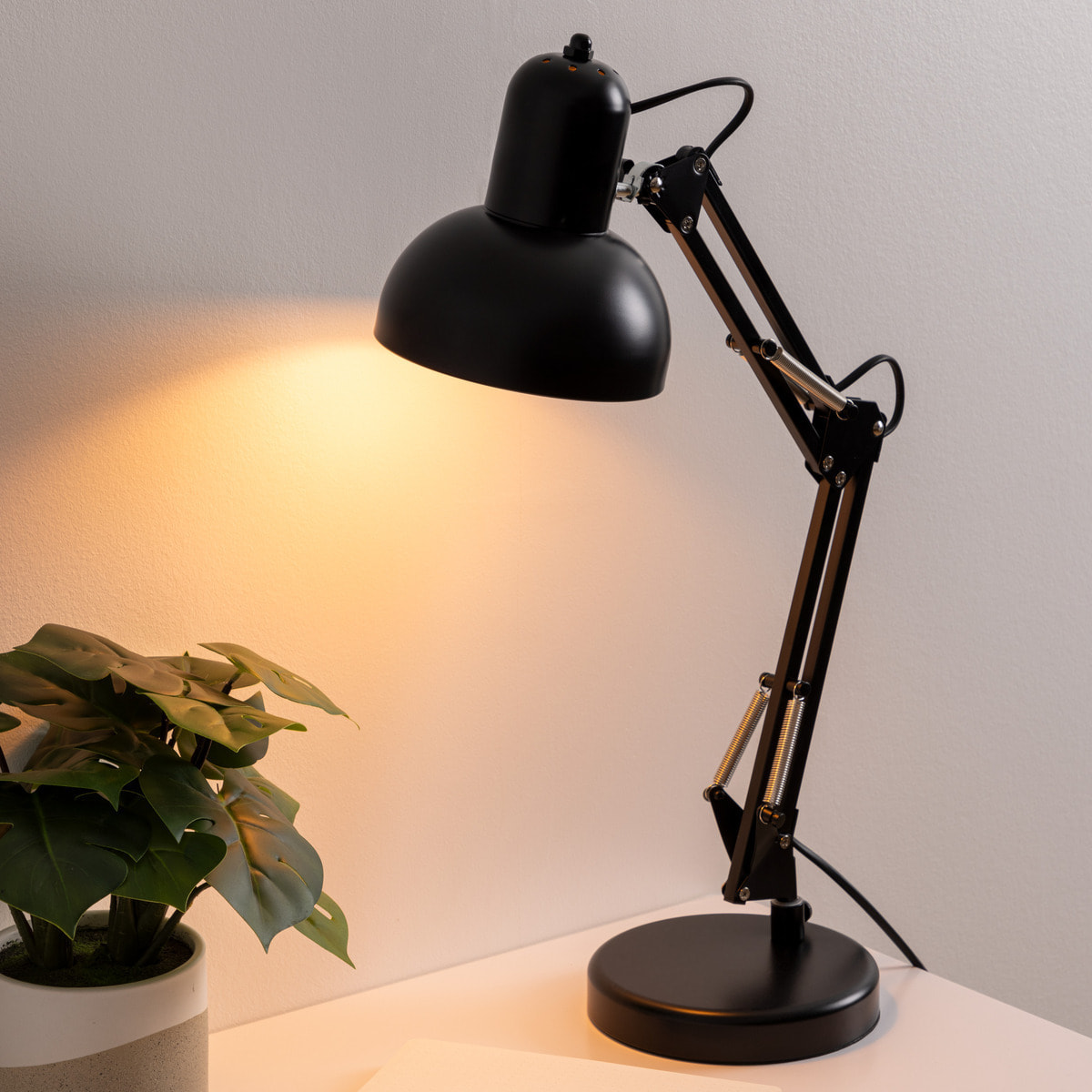Lampe "Bren" - métal - noir - H55 - 8 cm