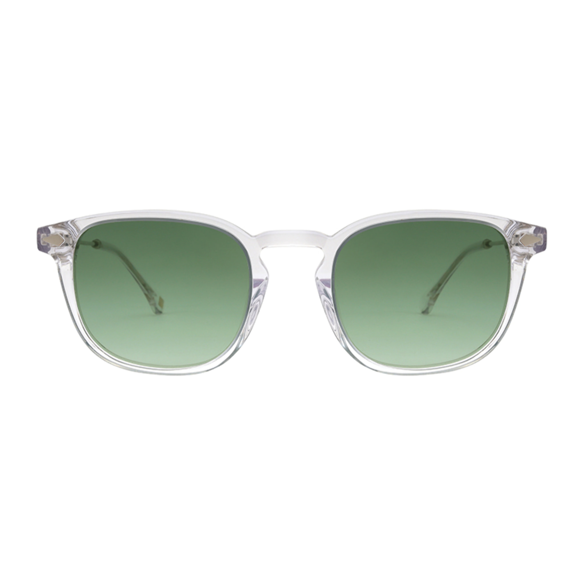 Occhiali da sole OCEAN CLASSIC4 - montatura bianca trasparente con lenti G15 verdi sfumate