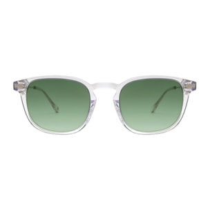 Occhiali da sole OCEAN CLASSIC4 - montatura bianca trasparente con lenti G15 verdi sfumate