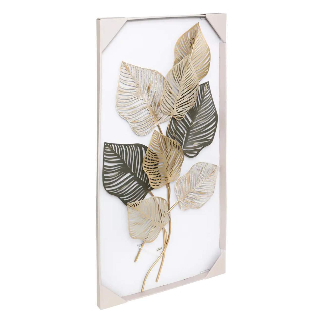 Déco murale Nadia métal doré noir 100x53cm