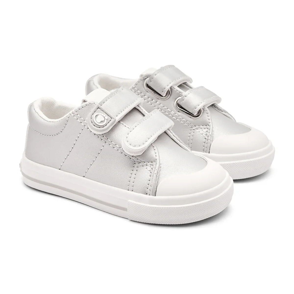 Sneakers per neonati con punta larga e design ecologico