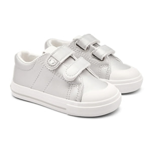 Sneakers per neonati con punta larga e design ecologico