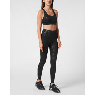 PLEIN SPORT Mallas deportivas LEOPARD