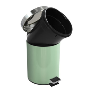 Poubelle à pédale Inox 3L Vert Basil MSV