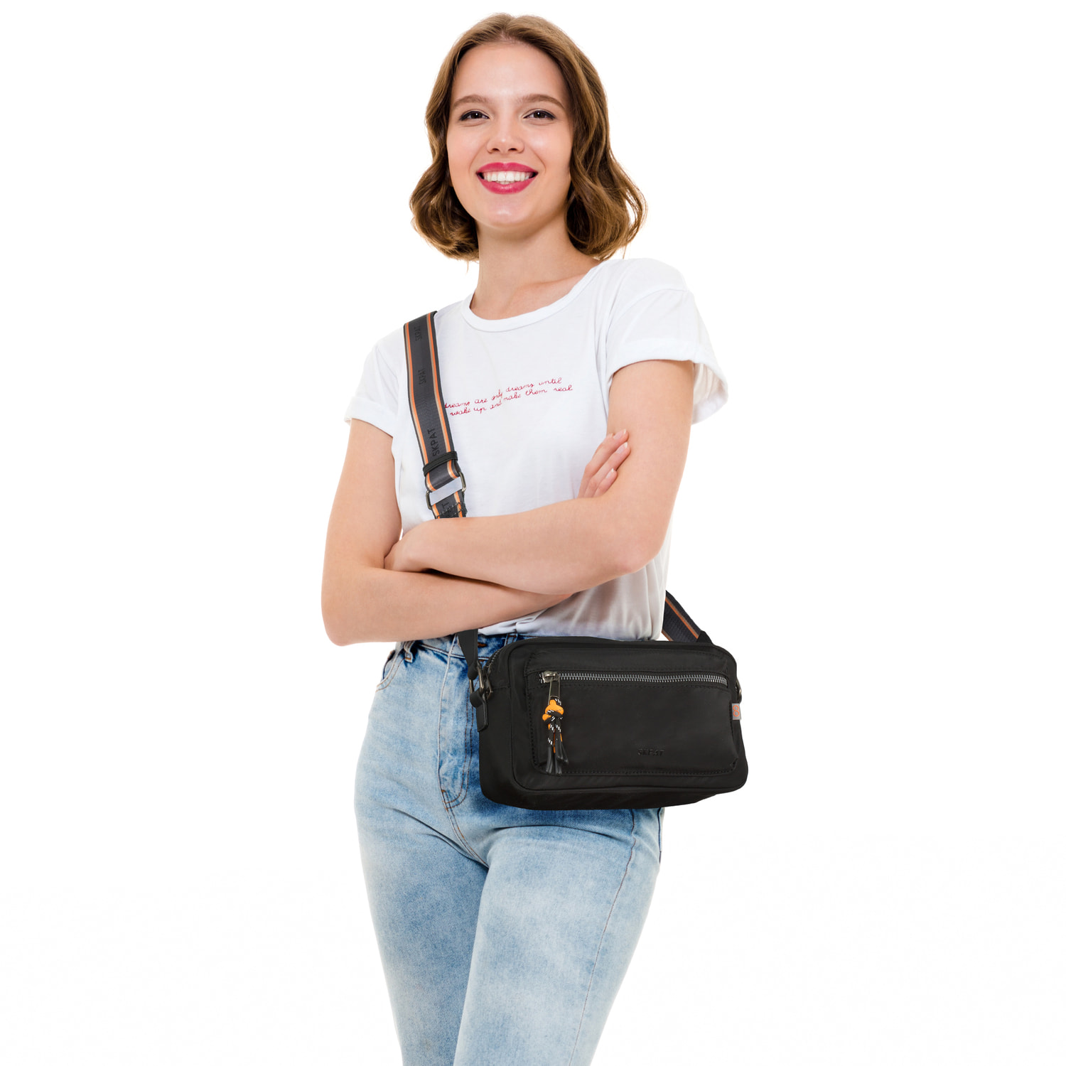 Bolso Bandolera Mujer Skpat Parma Negro