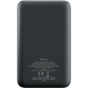 Batterie externe XMOOVE 20000 mAh 18W USB-C