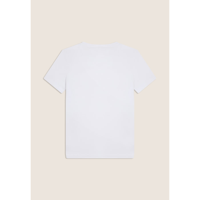 T-shirt Manica Corta con Dettagli Animalier e Borchie
