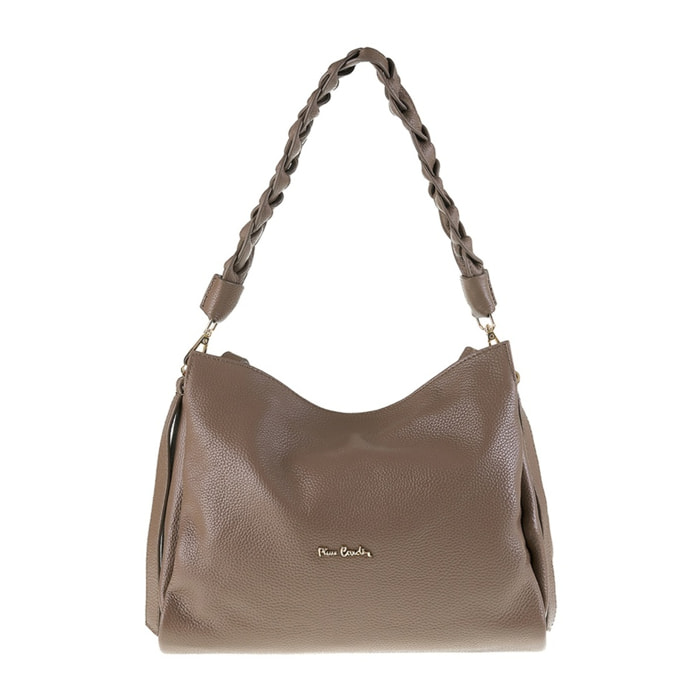 Borsa a spalla da donna Made in Italy - Modello Aurelia Elite - 100% pelle - 30.0 x 25.0 x 12.0 cm