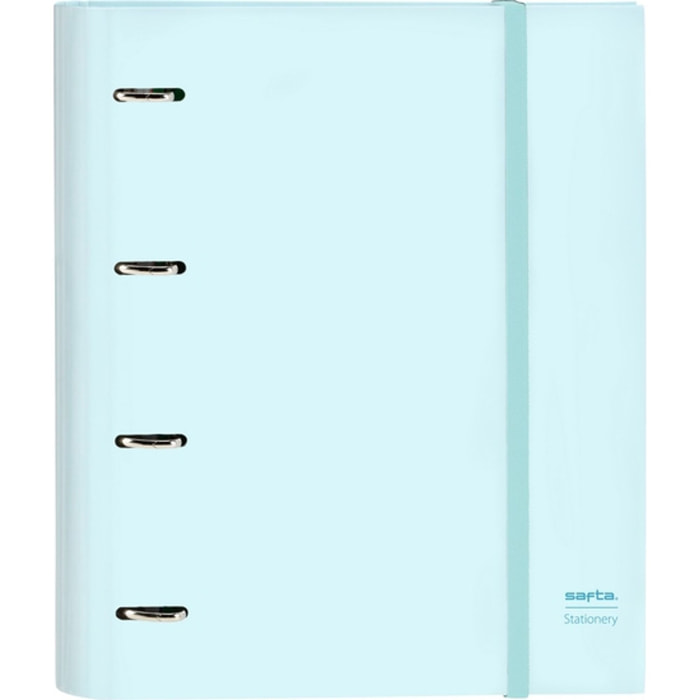 Carpeta 4 anillas 35mm c/recambio safta "celeste"