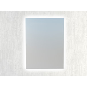 Miroir de salle de bain lumiére led périmetral Alday, 60x80cm