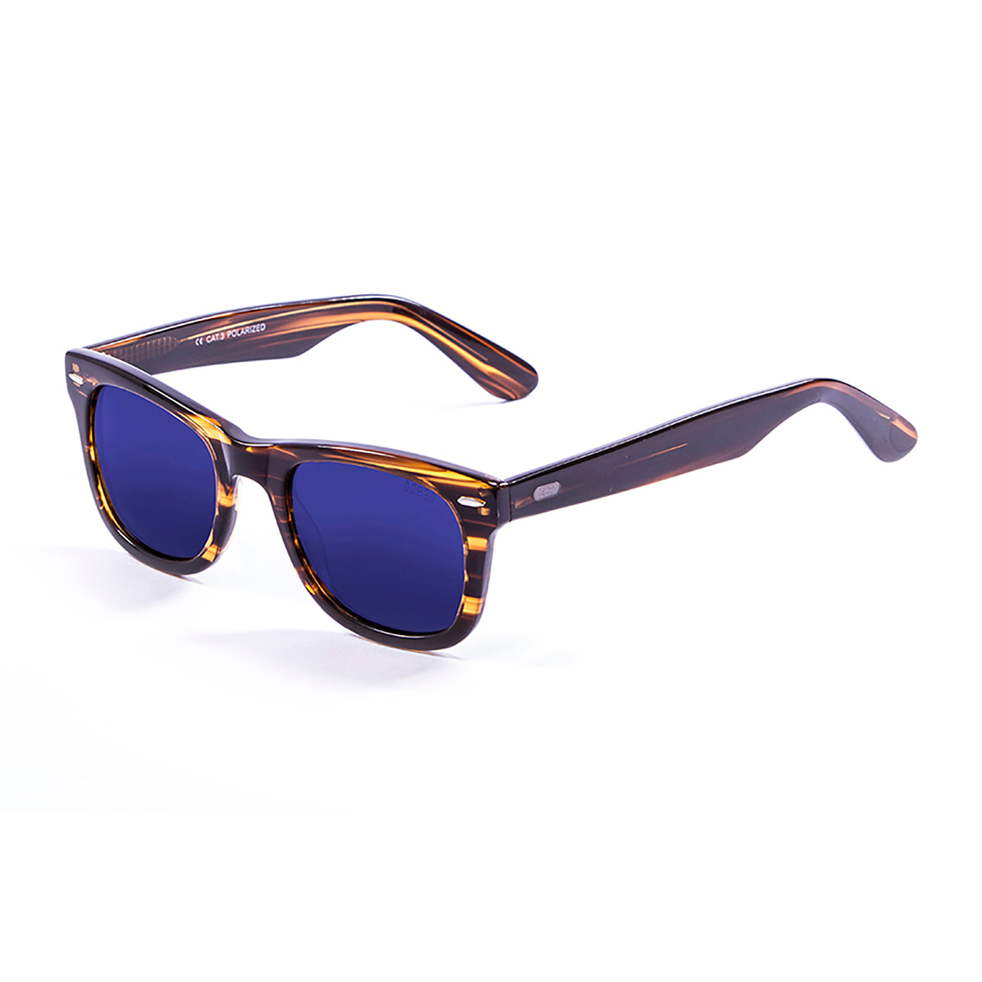 Gafas de sol OCEAN LOWERS - Marrón oscuro / Revo azul