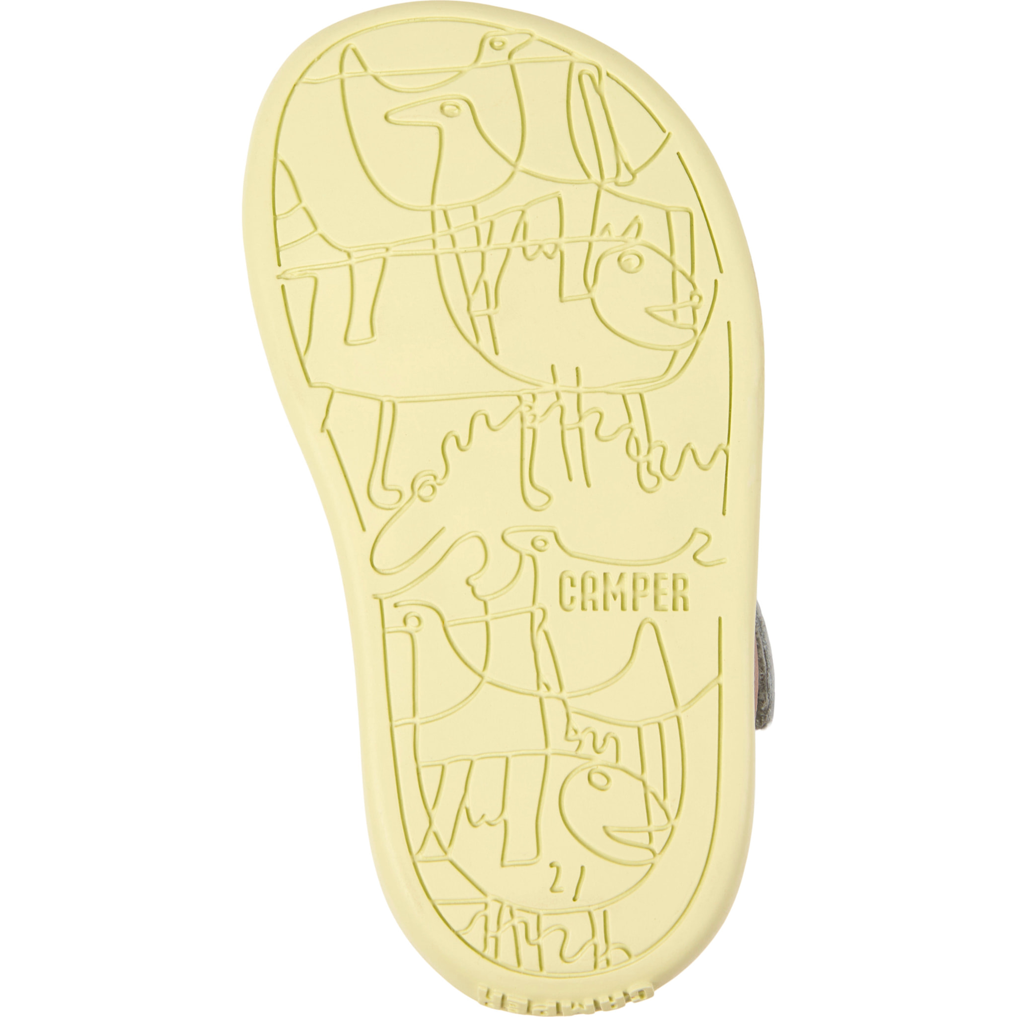 Sandalias - CAMPER Bicho - Gris - Cuero liso