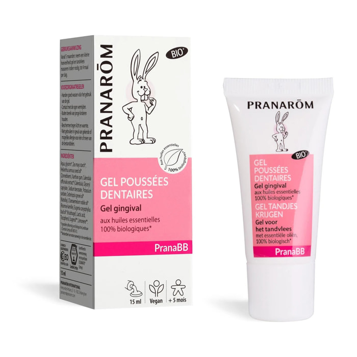 Pranarom - Gel gingival pour poussées dentaires - Bio - 15 ml
