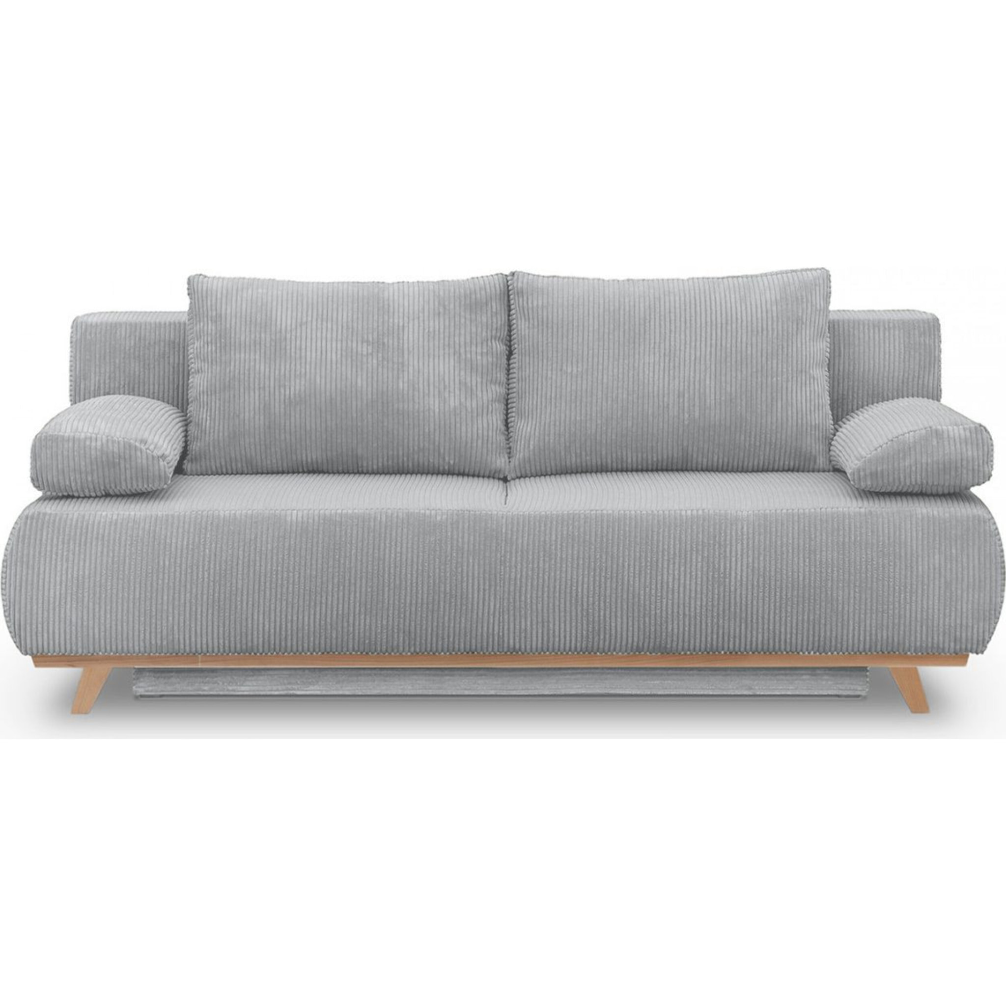 Canapé convertible 3 places en velours côtelé - LARIA