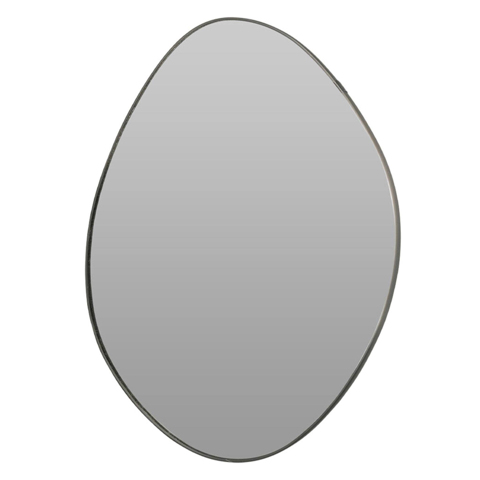 WELL HOME Espejo rectangular diseño variado de pared 47x35x1,5cm con gancho trasero para entrada o dormitorio