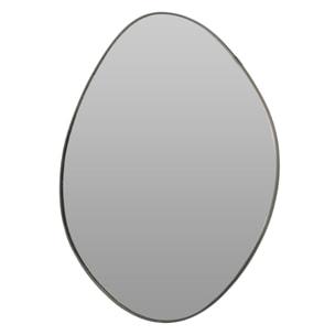 WELL HOME Espejo rectangular diseño variado de pared 47x35x1,5cm con gancho trasero para entrada o dormitorio