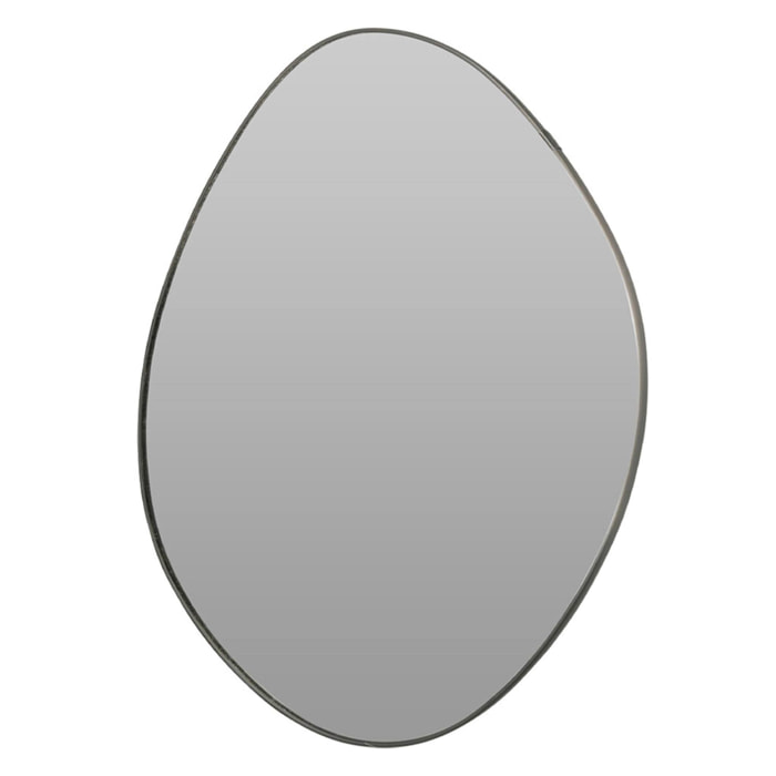 WELL HOME Espejo rectangular diseño variado de pared 47x35x1,5cm con gancho trasero para entrada o dormitorio