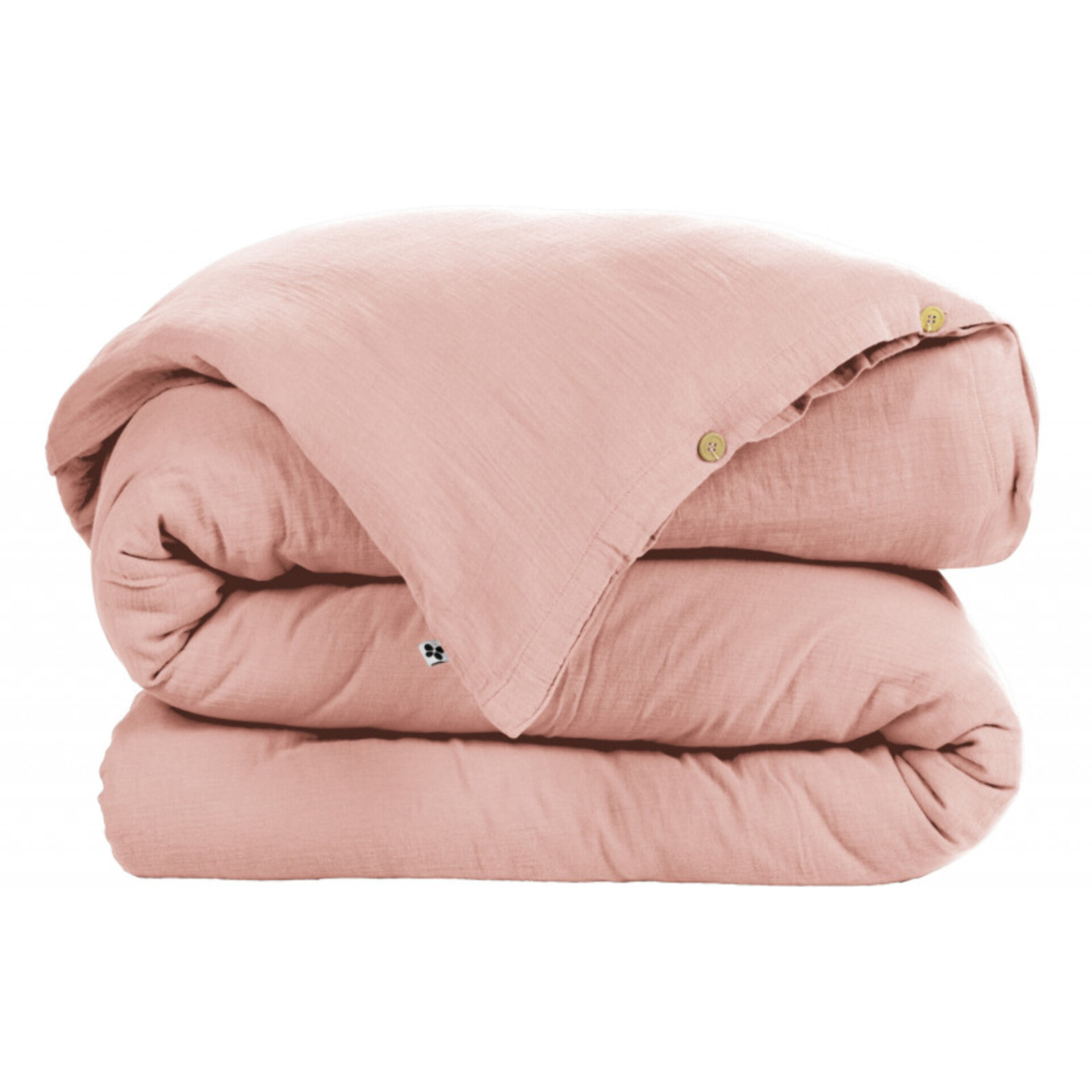 Pack housse de couette "Gaïa" "Gaze de Coton" 3 Pièces - Gaïa Rose Pêche