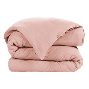 Pack housse de couette "Gaïa" "Gaze de Coton" 4 Pièces - Gaïa Rose Pêche