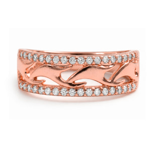 Anillo Lakud acabado oro rosa 18k