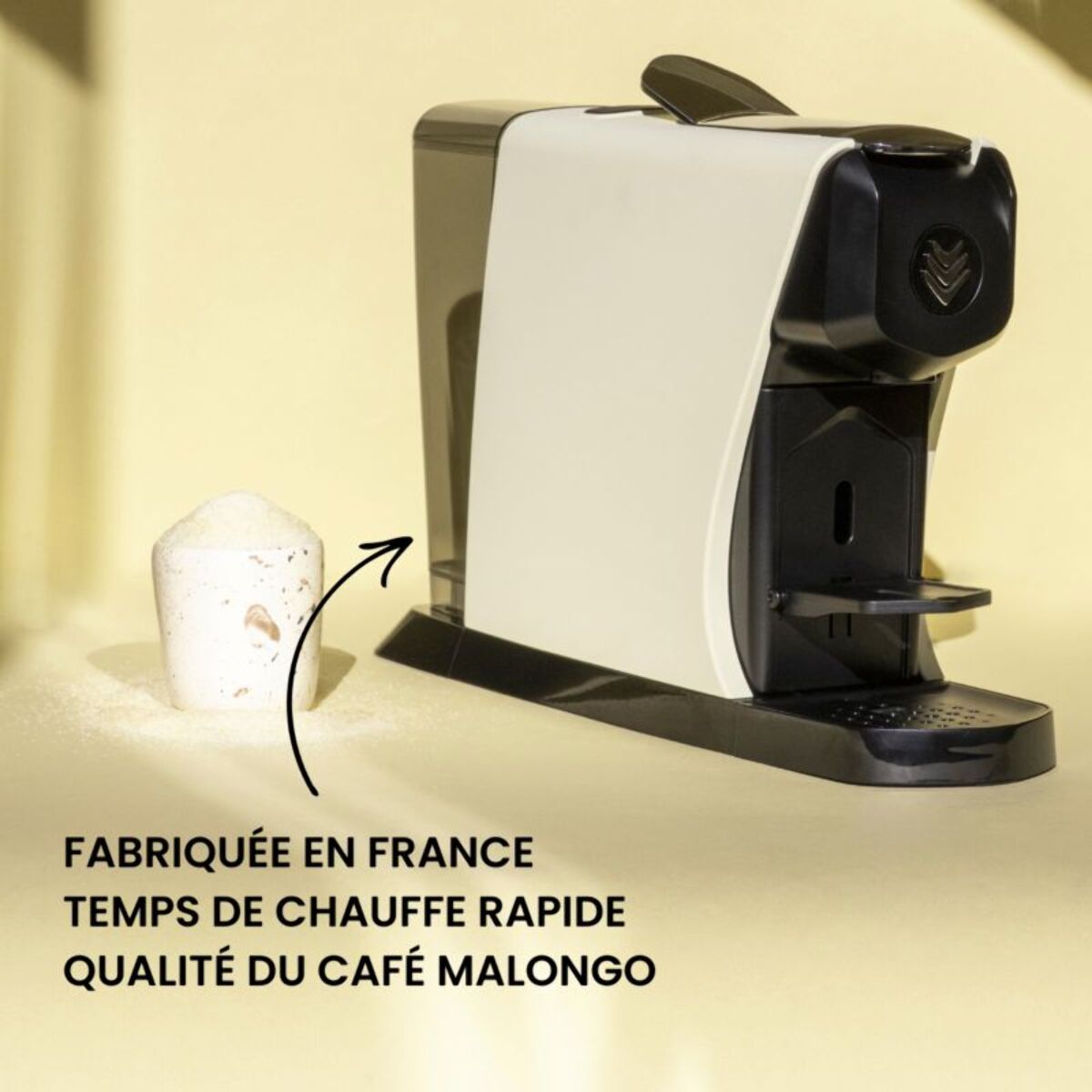 Cafetière à dosette MALONGO EOH CREME PASTEL