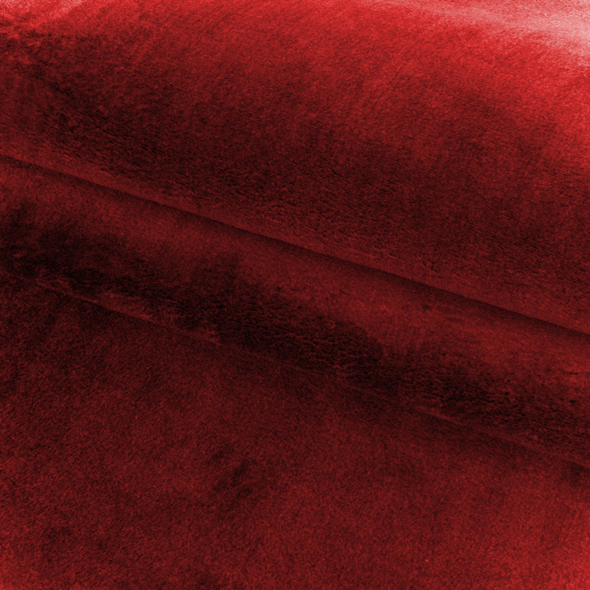 MOSCOU - Tapis rond uni Rouge