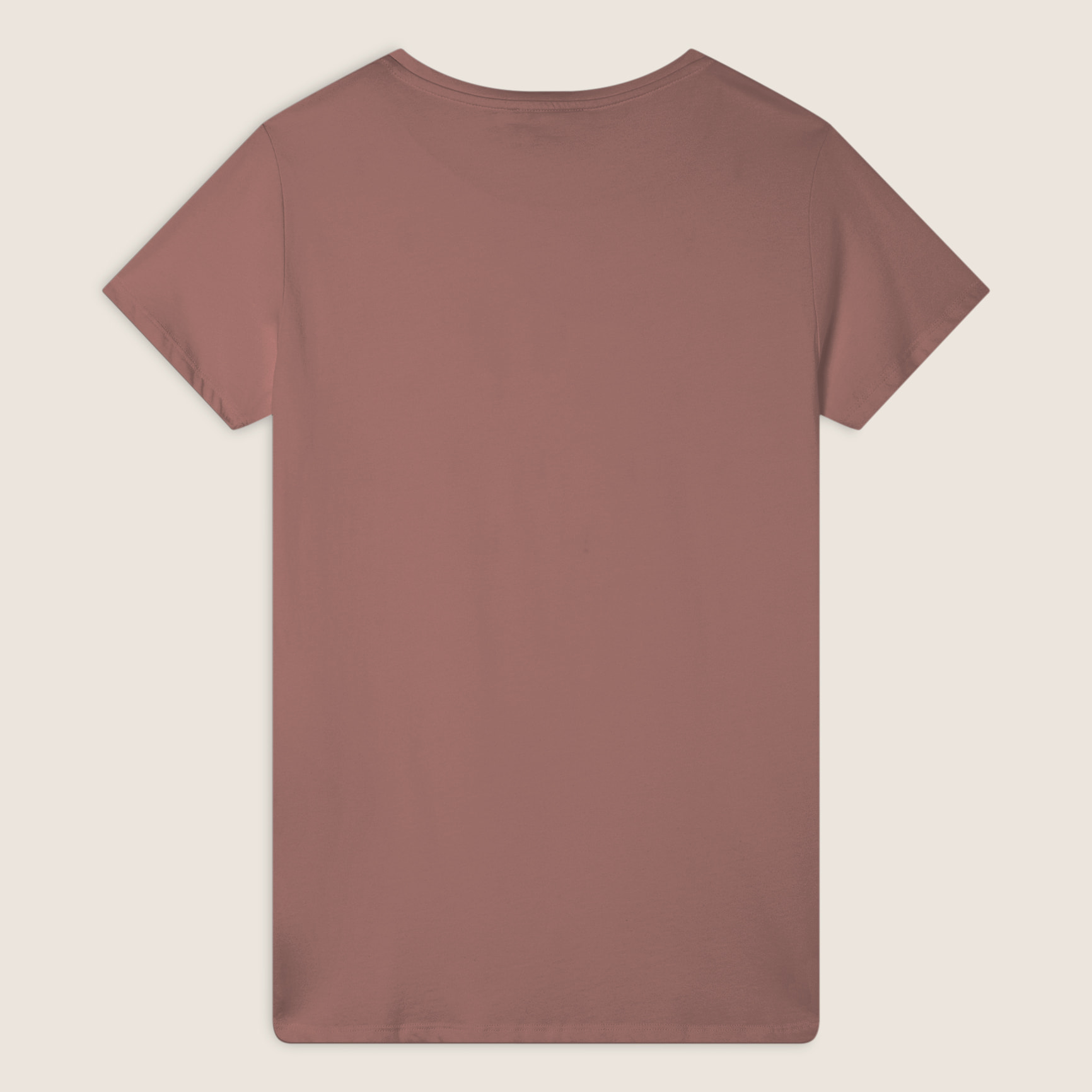 T-Shirt in jersey modal con Strass e Taglio Arrotondato