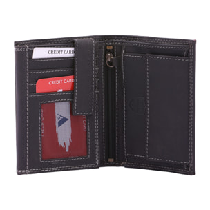 Portafoglio  da uomo In Vera pelle Made in Italy 10x13x3 cm
