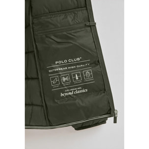 Giubbotto Salma Embroidery verde bosco con logo Rigby Go