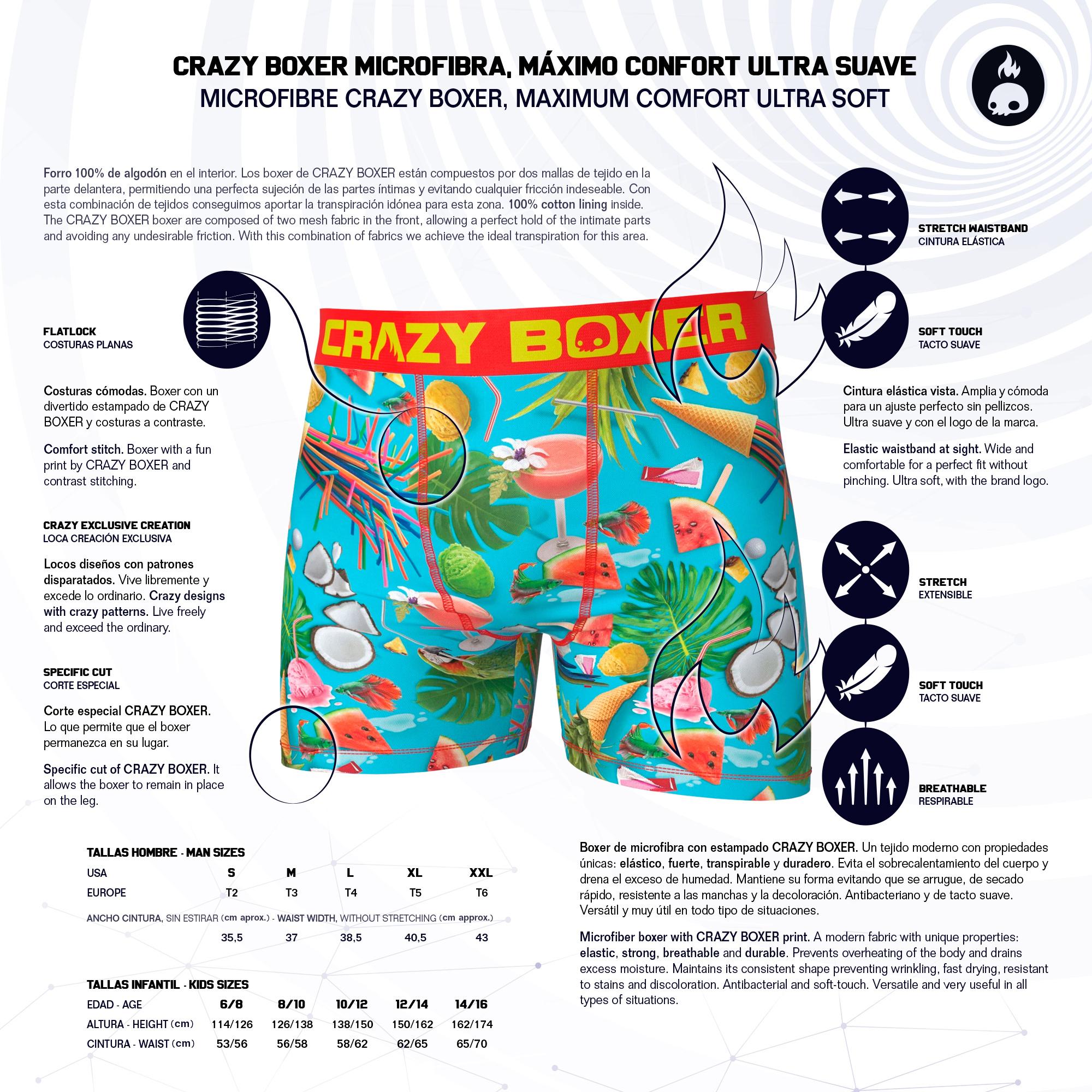 Calzoncillos Crazy Boxer Flamenco para hombre