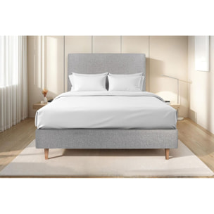 Sommier Tapissier Bouclette Ep20 - pieds bois