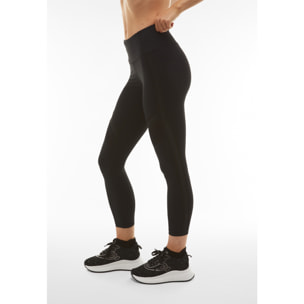 Leggings SuperFit 7/8 con nastro logato e inserti in mesh