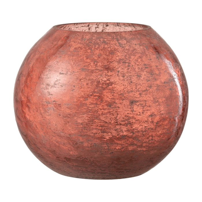 J-Line photophore Nuria Boule - verre - terracotta - large