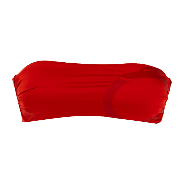 TRUSSARDI reggiseno fascia mare donna red