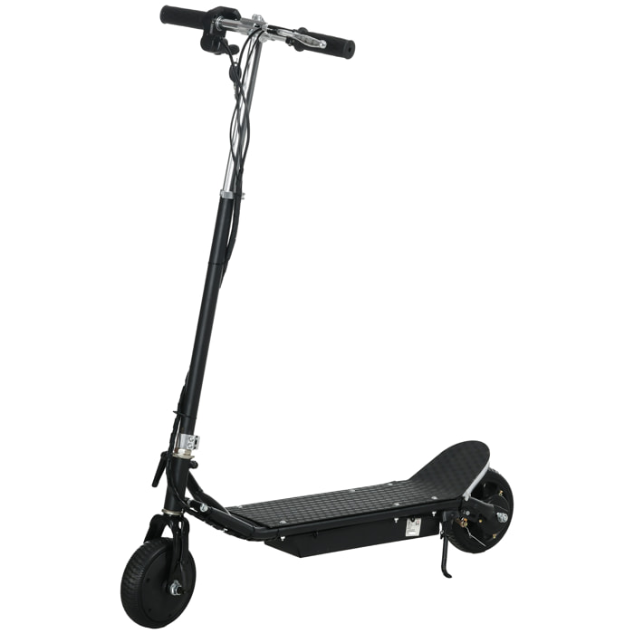 Trottinette électrique 150 W pliable réglable enfant 7-14 ans 14 Km/h max. autonomie 8 Km max. noir