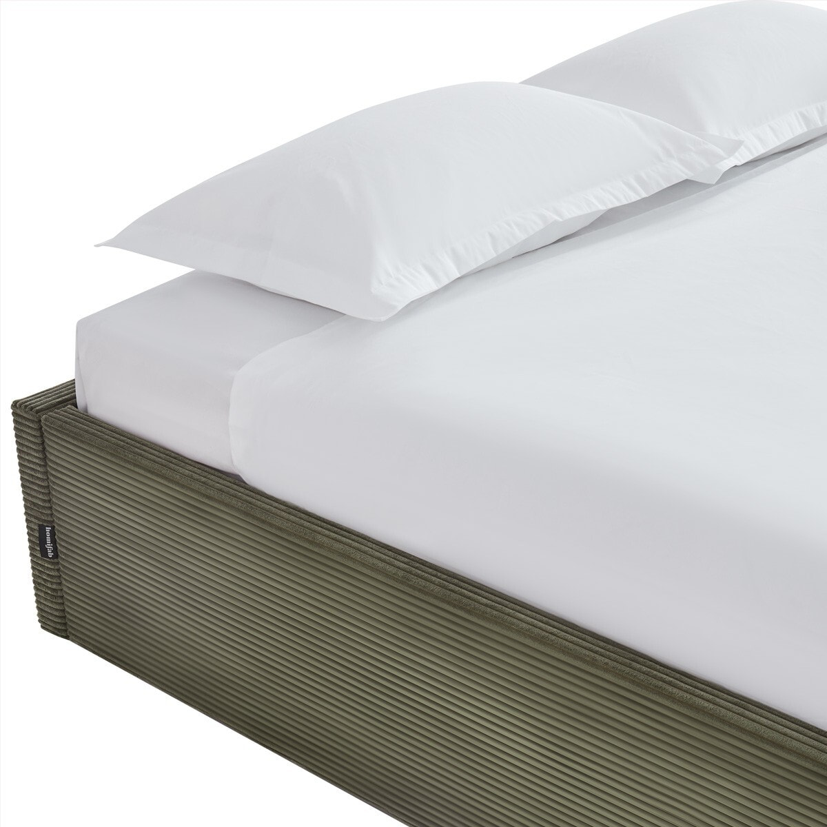 Lit coffre en velours côtelé - HANDY