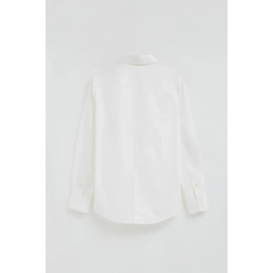 Pack donna con due camicie in bianco e azzurro slim fit con ricamo Rigby Go