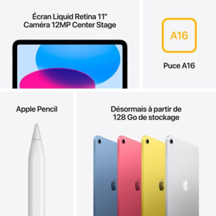 Tablette Apple IPAD 11 128Go Jaune