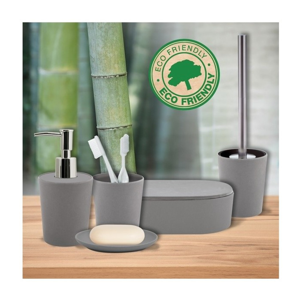 Lot d'accessoires de salle de bain Takeo Gris Spirella