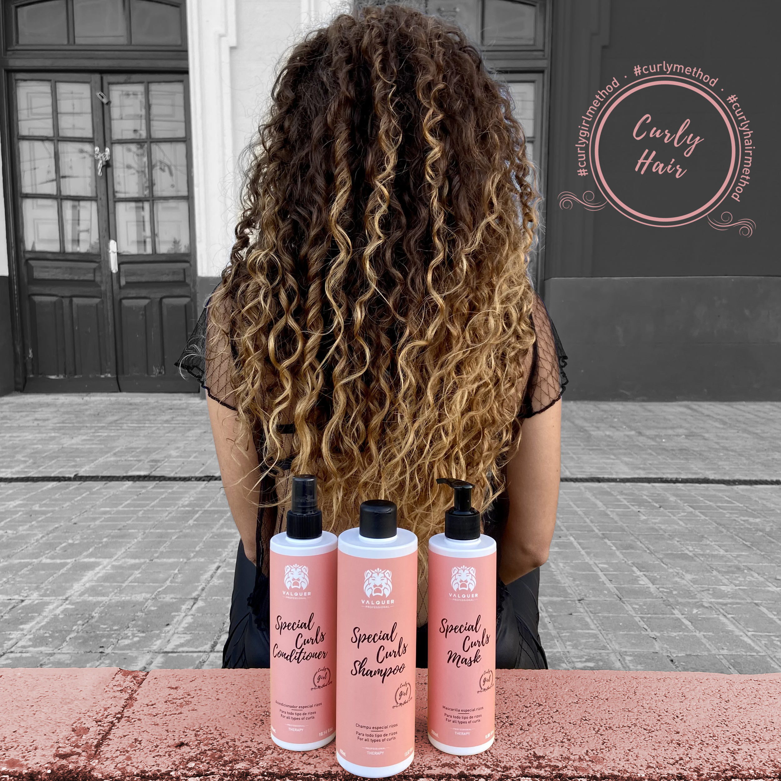 Valquer Champú especial rizos Método Curly Girl- 1000 ml