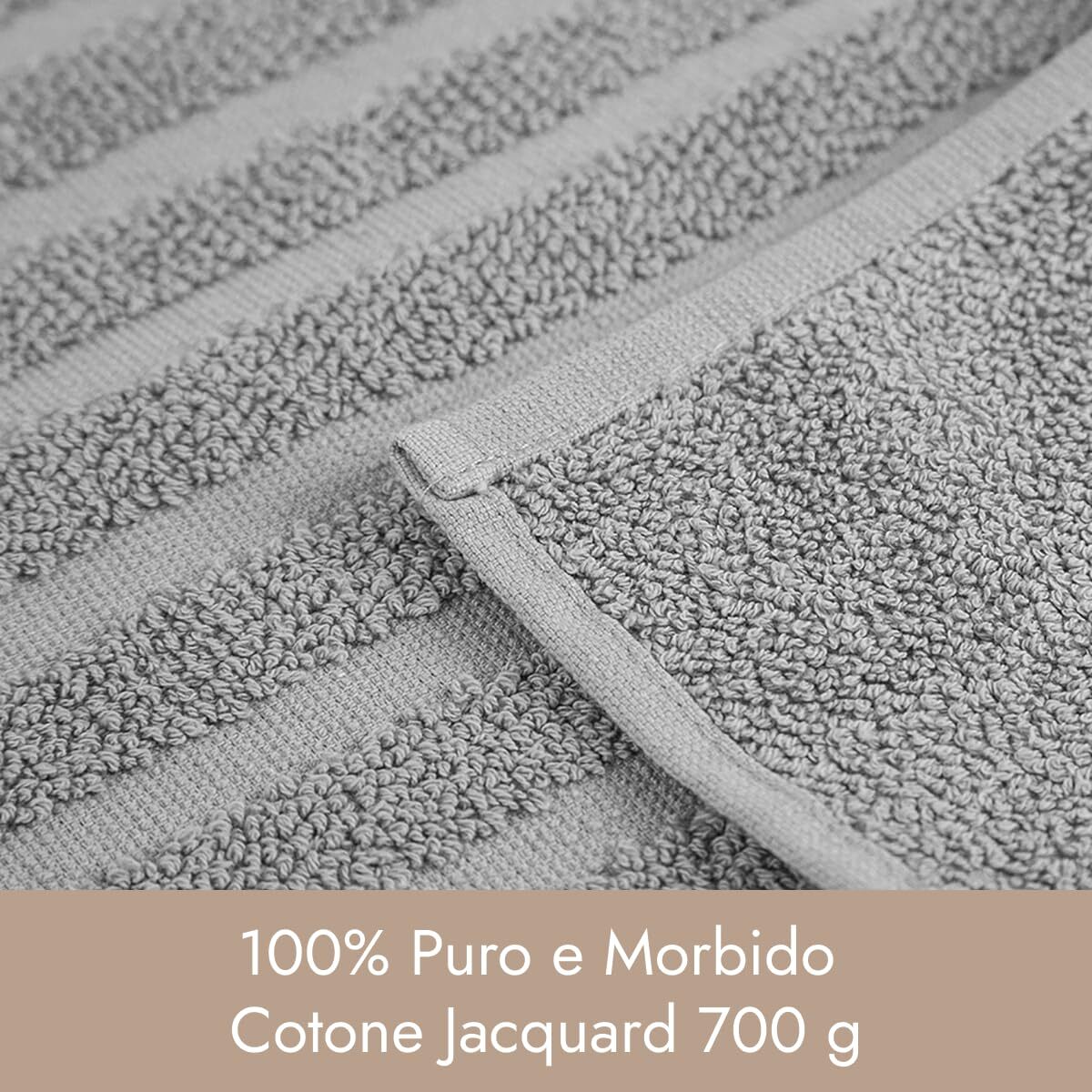 INTRECCI HOME Tappeto Bagno, in Puro Cotone 700 g, , Morbidezza Extra, Assorbenza Superiore, Elegante e Durevole