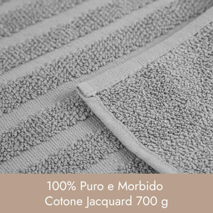 INTRECCI HOME Tappeto Bagno, in Puro Cotone 700 g, , Morbidezza Extra, Assorbenza Superiore, Elegante e Durevole