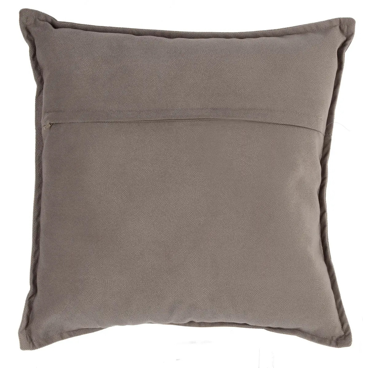 Coussin "LILOU" coton gris taupe 45x45cm