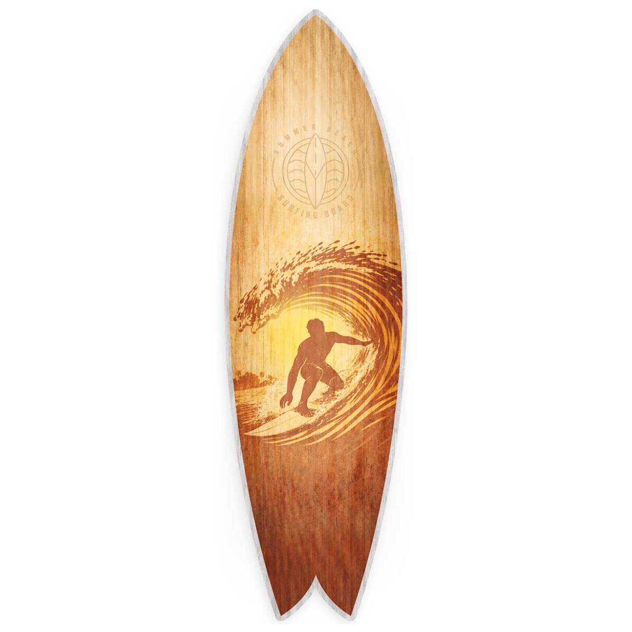 Planche de surf décorative Barrel Tableau alu Dibond