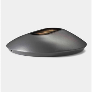 Ledsc4 LedsC4 Baliza Exterior Soul 195mm - Iluminación Eficiente y Moderna, 417 Lúmenes, 3000K, Aluminio y Cristal, Acabado Gris Urbano, Ideal para Jardines y Terrazas
