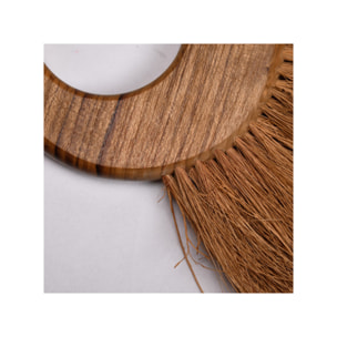 Brosse de nettoyage en anneau à fibres de coco et bois de teck - KOFI