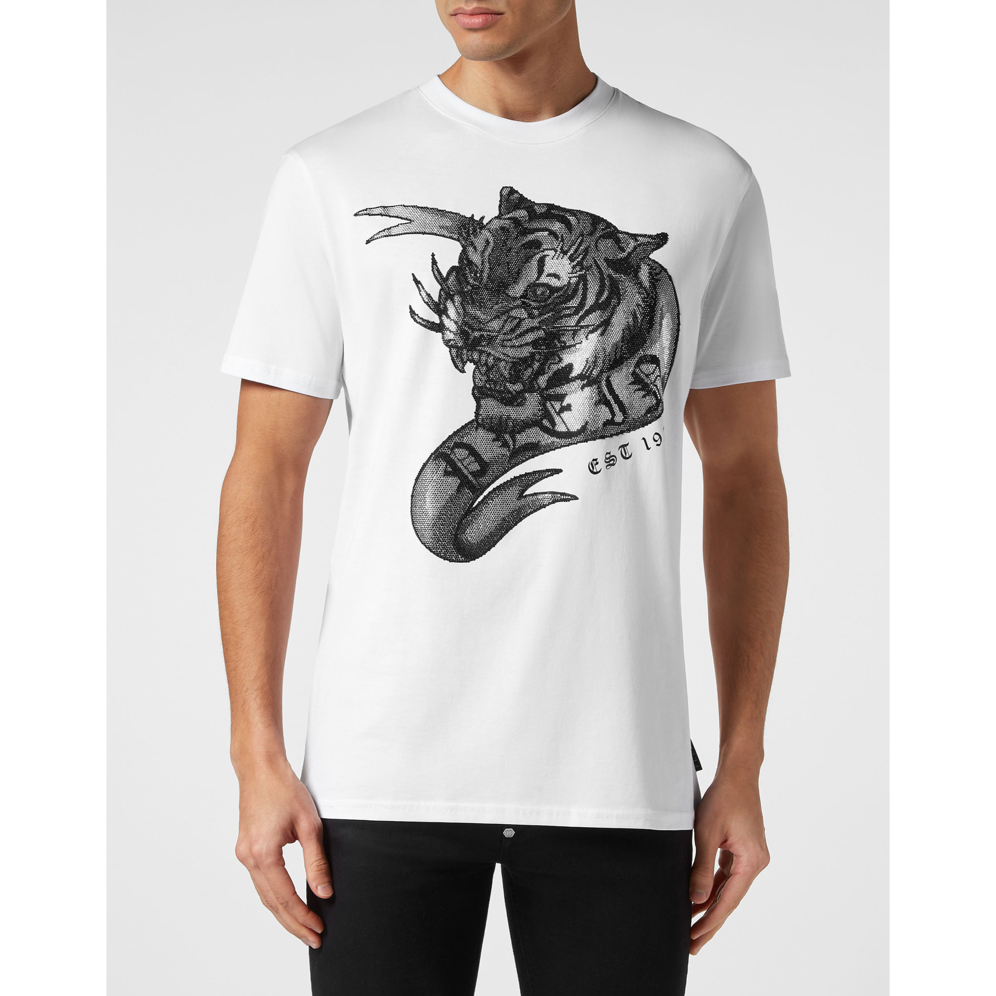 PHILIPP PLEIN T-Shirt Round Neck TATTOO