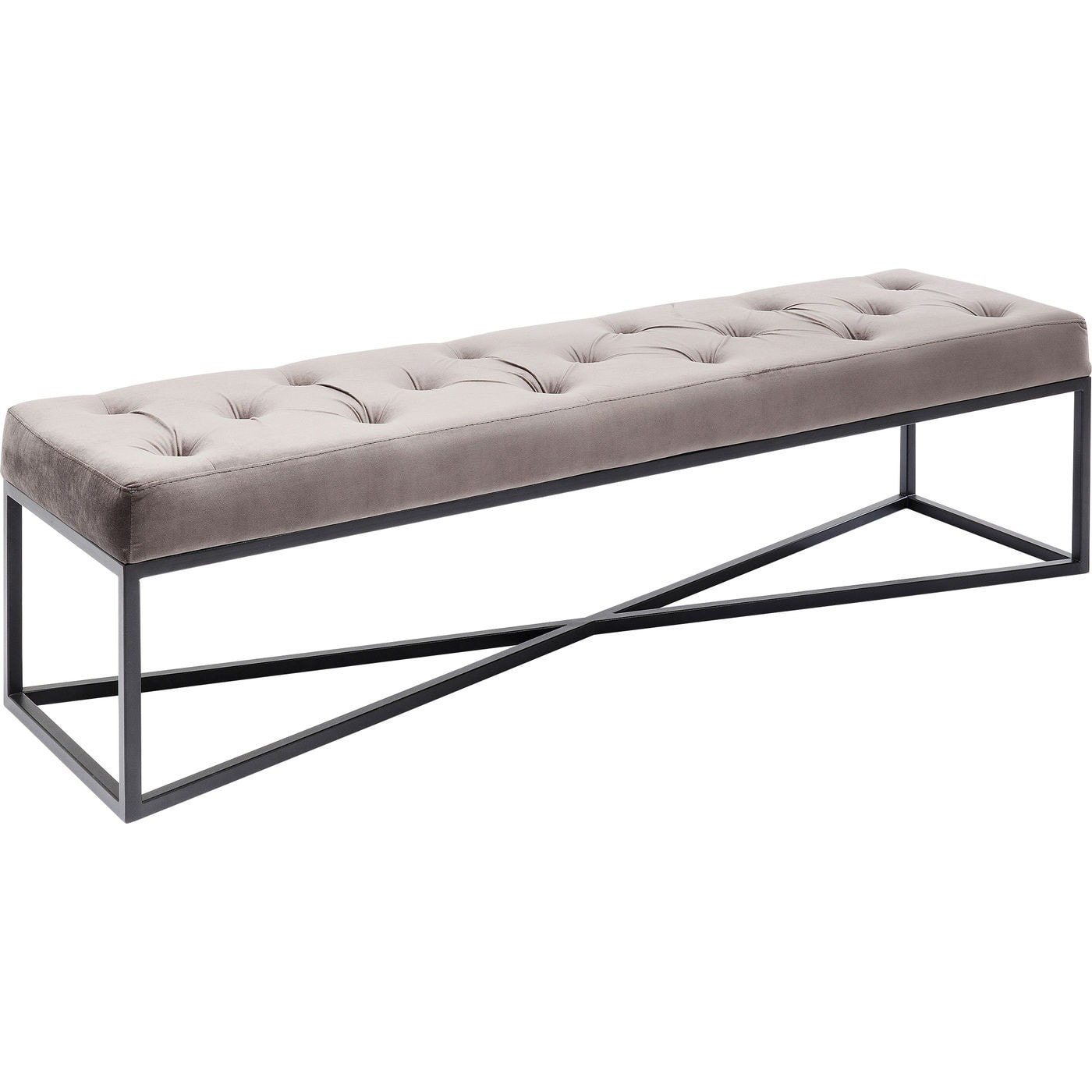 Banc Crossover gris et noir Kare Design