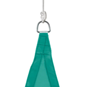 Voile d'ombrage triangulaire "Curacao" émeraude 4x4x4m en polyester